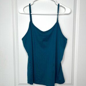 Lane Bryant Camisole Tank Top Women's Size 14/16 XL Adjustable Straps Teal